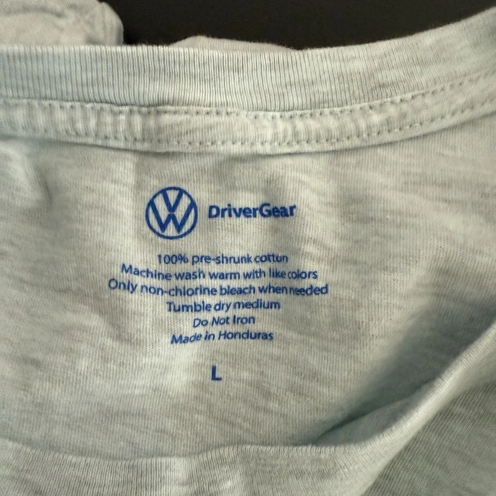 Volkswagen Van Bus T-Shirt Adult Large Cotton/Poly Adventure Is Calling Mountain